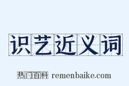 识艺近义词是什么意思的图片